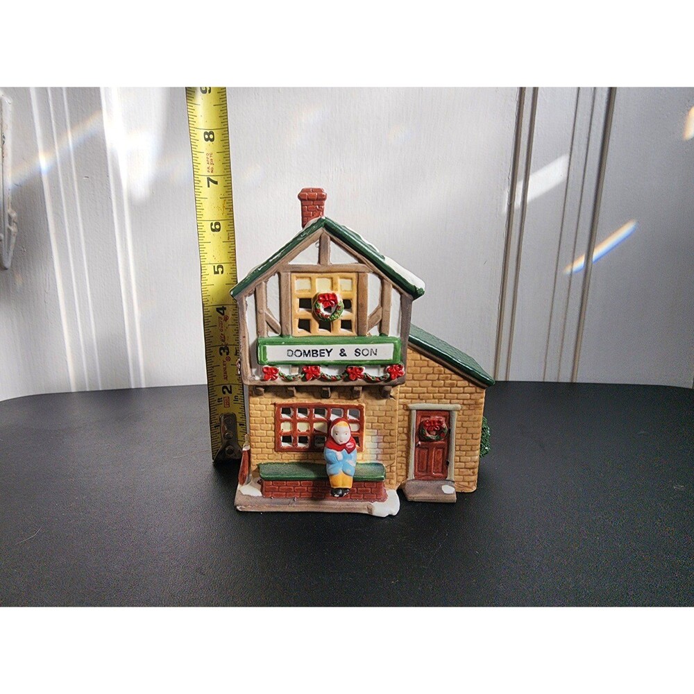 Lemax 1991 Vintage Ceramic Christmas Village "Dombey & Son" Shop - Picture 8 of 8